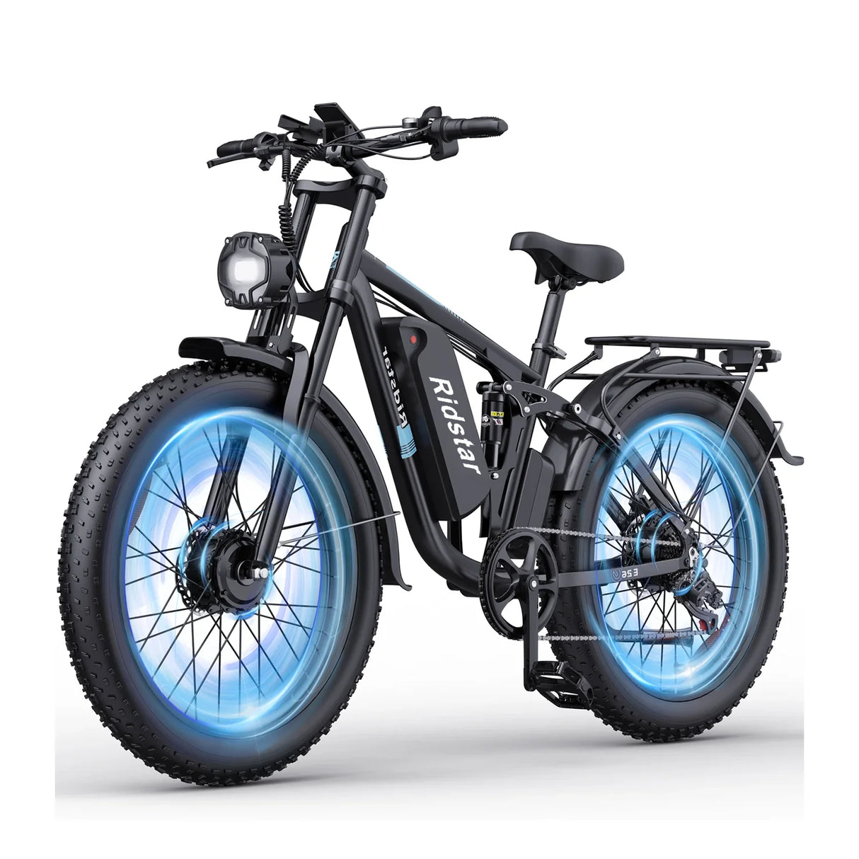 Ridstar E26 Pro Dual Motor 2000W 48V 23AH Electric Mountain Bike with 1000W 48V 15.6AH High Performance E-Bike