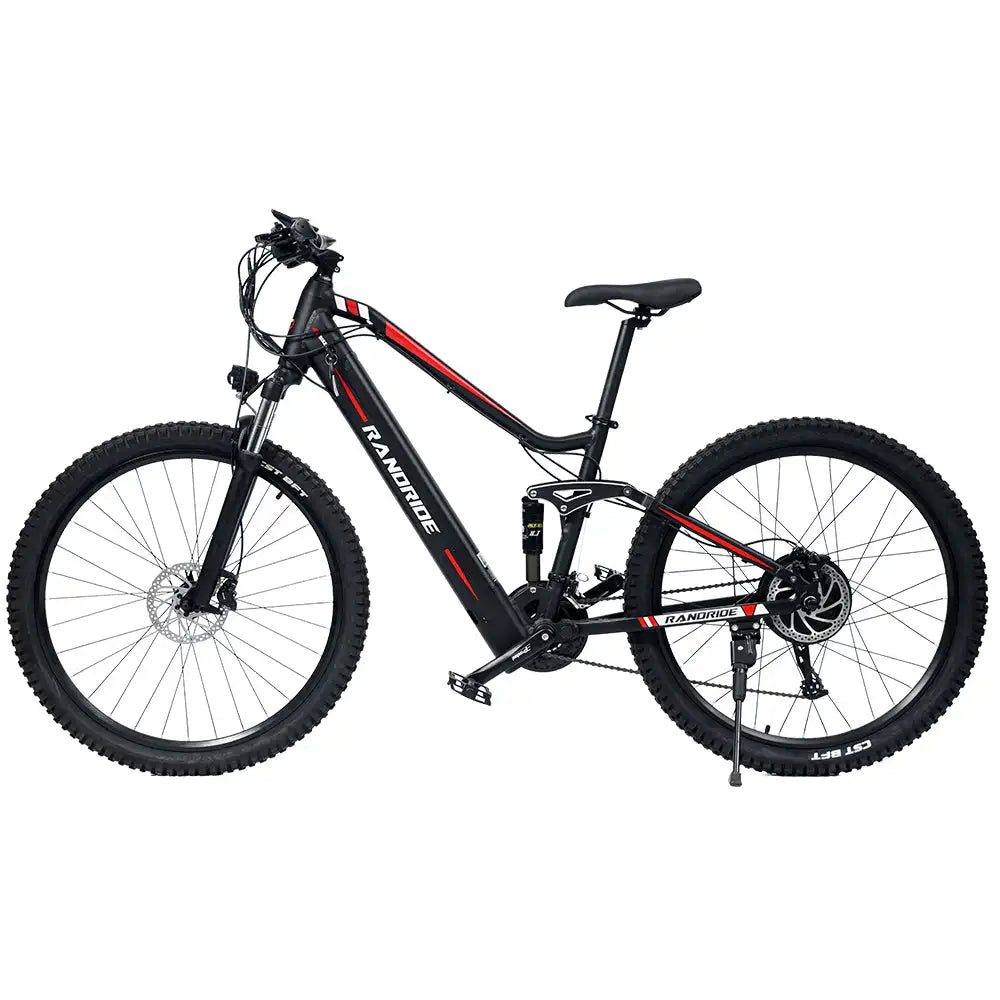RANDRIDE YS90 Electric Mountain Bike 13.6A Battery with 500W/1000W Motor Full Suspension Aluminum Alloy Frame Max Speed 50KM/h
