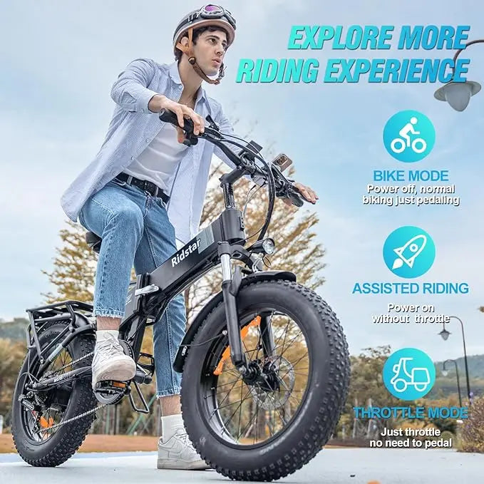 Ridstar® H20Pro 2000W Folding Electric Bike