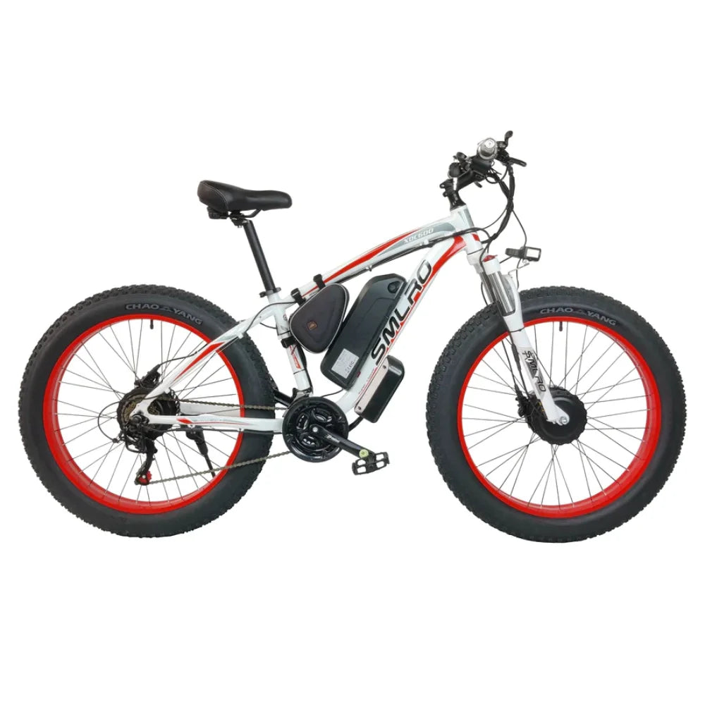 (USA Stock & Ship from China) SMLRO XDC600 Plus Dual Motors Electric Bike  Hydralic Disc Brake All Black