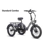 FAFREES F20 Mate 500W Motor Heavy Duty Ebike Electric Cargo Trike 180kg Capacity 110KM Range, Folding Design EU