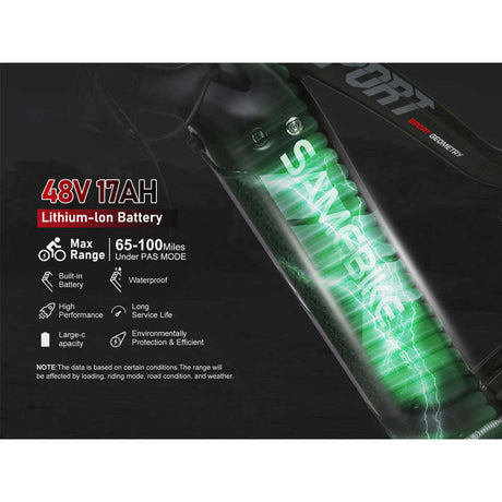 RSA08-II 1000W All Terrain Electric Road Bike Premium Paved and Off-Road Riding Experience