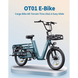 OneSport OT01 Long tail Cargo Electric Bike Lastenrad with 1296Wh Battery and Nabenschaltung