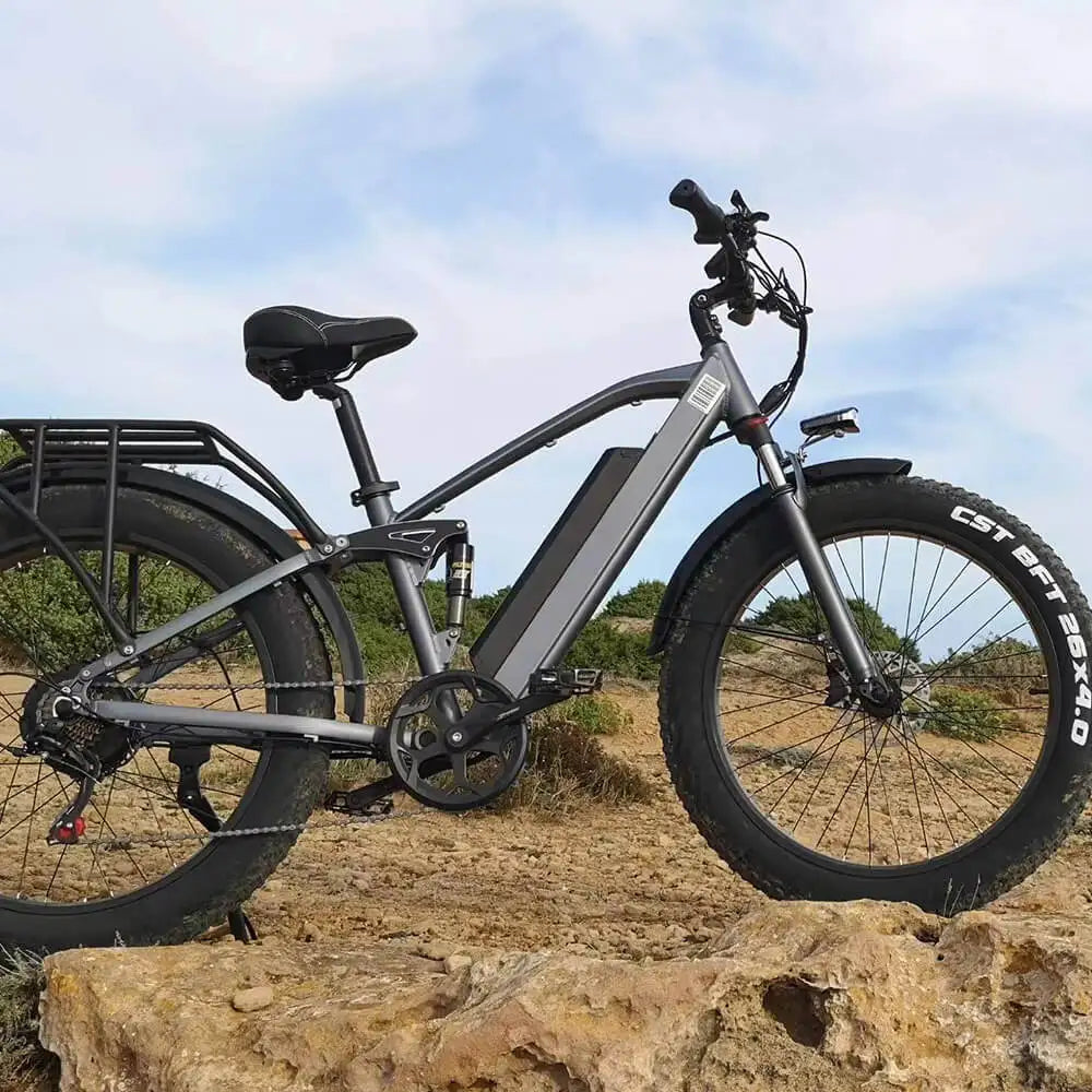 Full Suspension Off Road Electric Mountain Bike  CMACEWHEEL TP26 Fat E-MTB