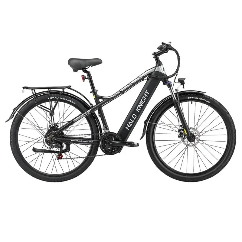 Halo Knight H02 Electric Bike, 750W Brushless Motor, 48V 16Ah Battery, 29*2.1-inch Tires - Black