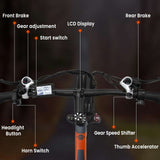 GUNAI GN29 750W 29Inch Electric Mountain Bike