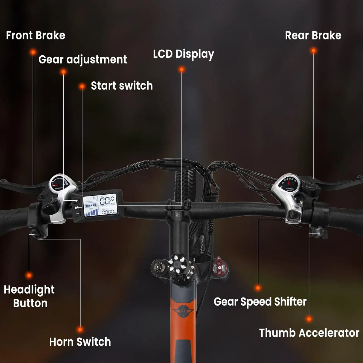 GUNAI GN29 750W 29Inch Electric Mountain Bike