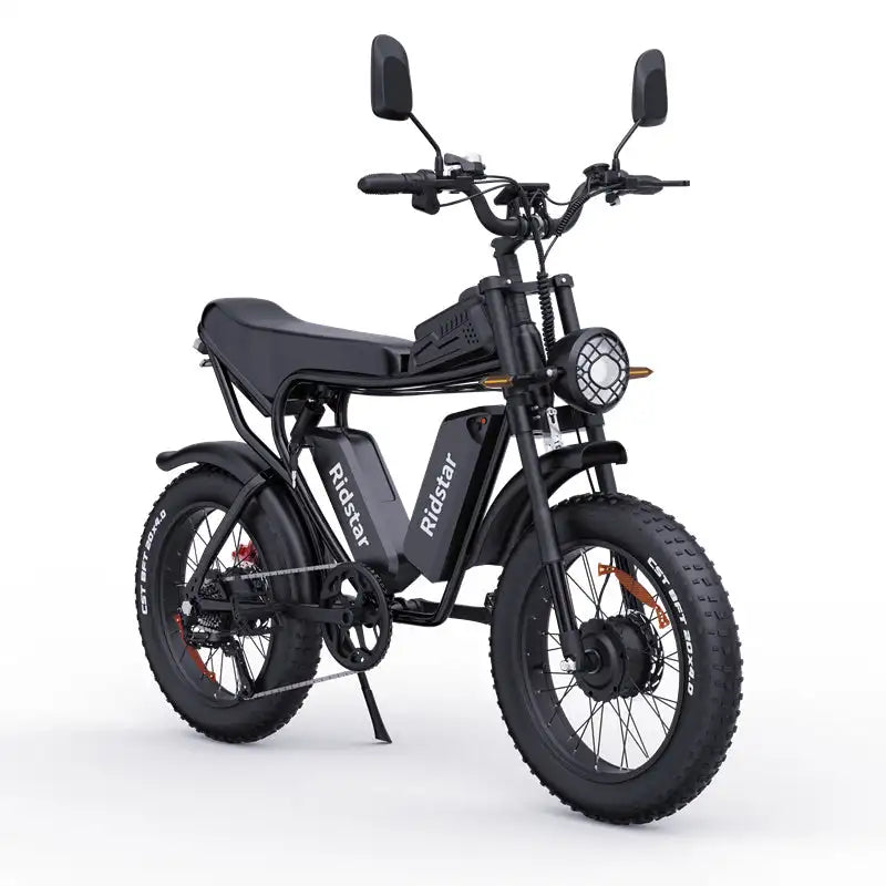 RIDSTAR Q20 Pro 20"*4.0 Fat Tires Electric Mountain Bike 2*1000W Motor 52V 40Ah Dual Battery