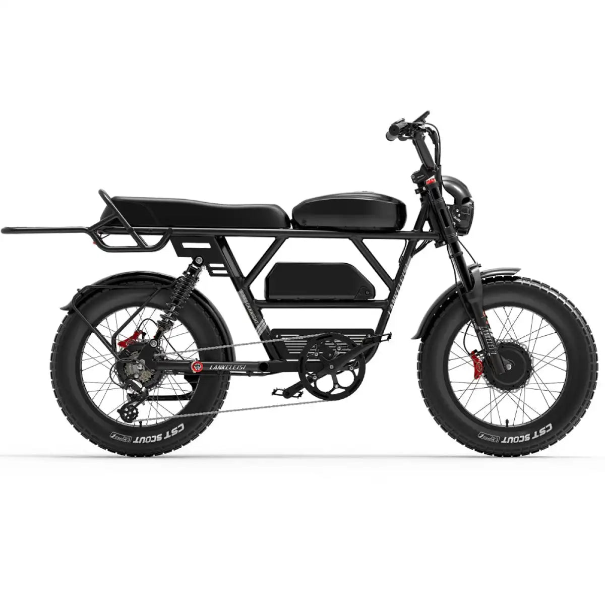 【Försäljning】 LANKELEISI X-Black Knight 2000W Dubbelmotor Maximal räckvidd 280KM