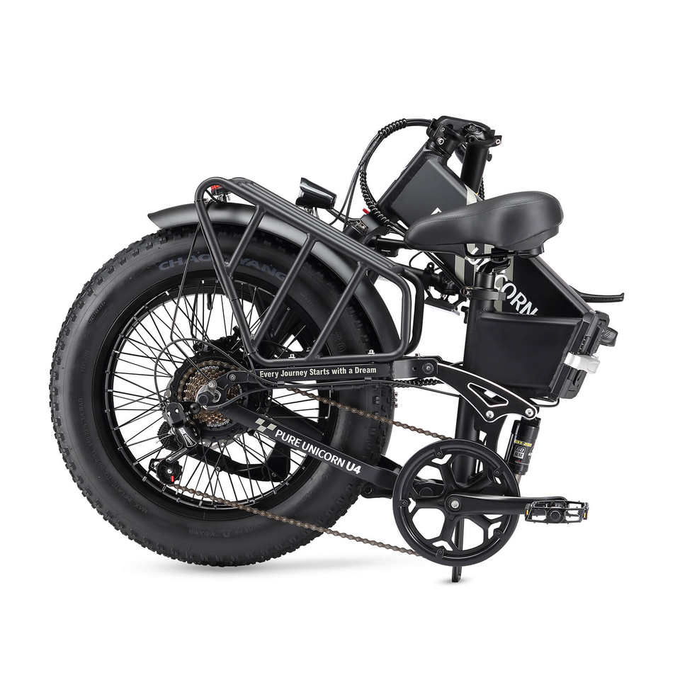 PURE UNICORN U4 1000W Fat Tire Electric Mountain Bike 48V Lithium Battery 750W Motor 60 km Range Aluminum Frame Rear Hub Motor