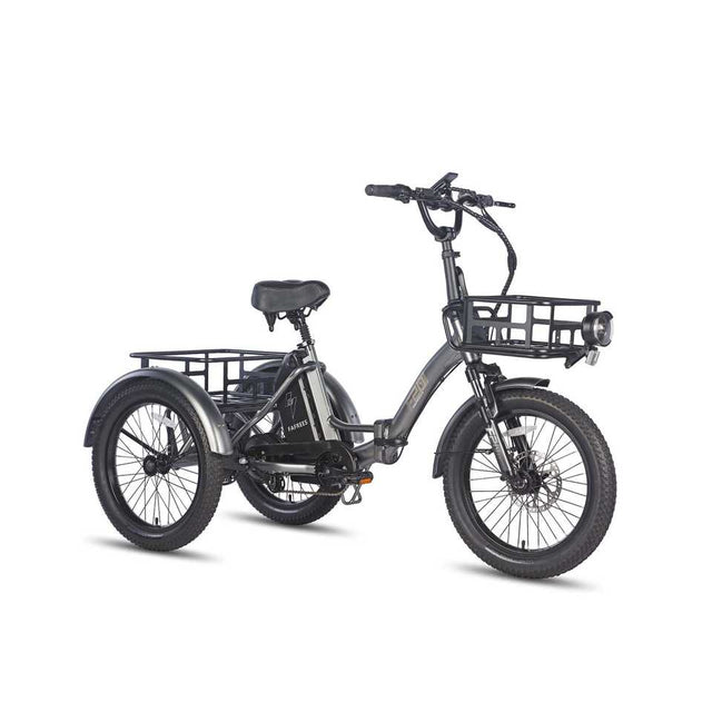 EU UK Warehouse FAFREES F20 Mate Electric Cargo Trike 180kg Capacity, 110KM Range, Folding Design