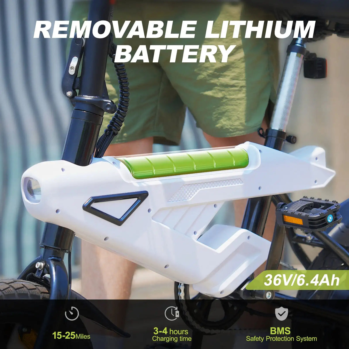 AVDL BIKE A02 foldable e-bike, maximum speed 20 MPH,500 watt peak motor and portable, 14-inch (about 35.6 cm) adult e-bike,36V a