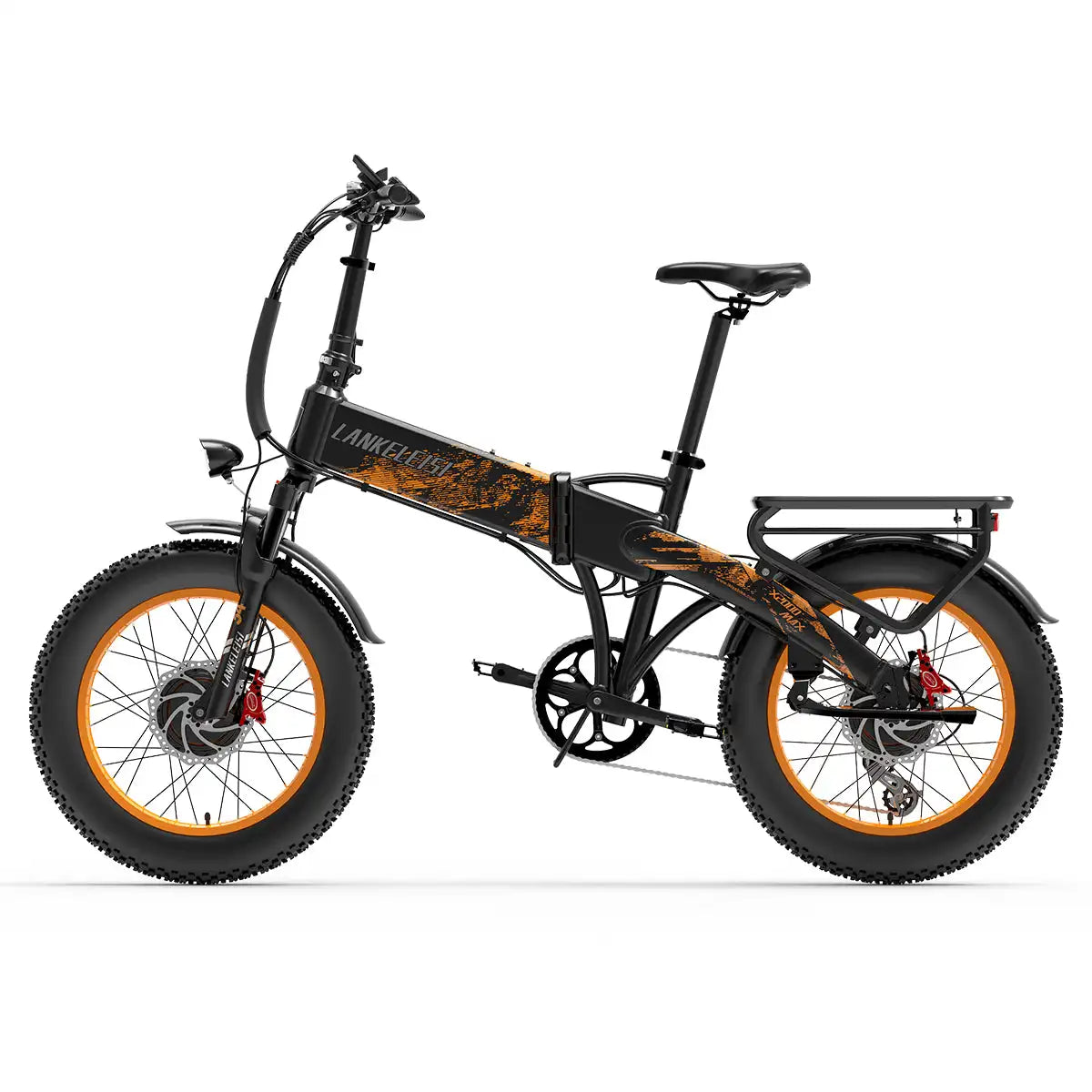 LANKELEISI X2000 MAX 2000W Dual Motor Foldable Electric Mountain Bike 48V Lithium Battery Central Motor Tube Battery New Arrival