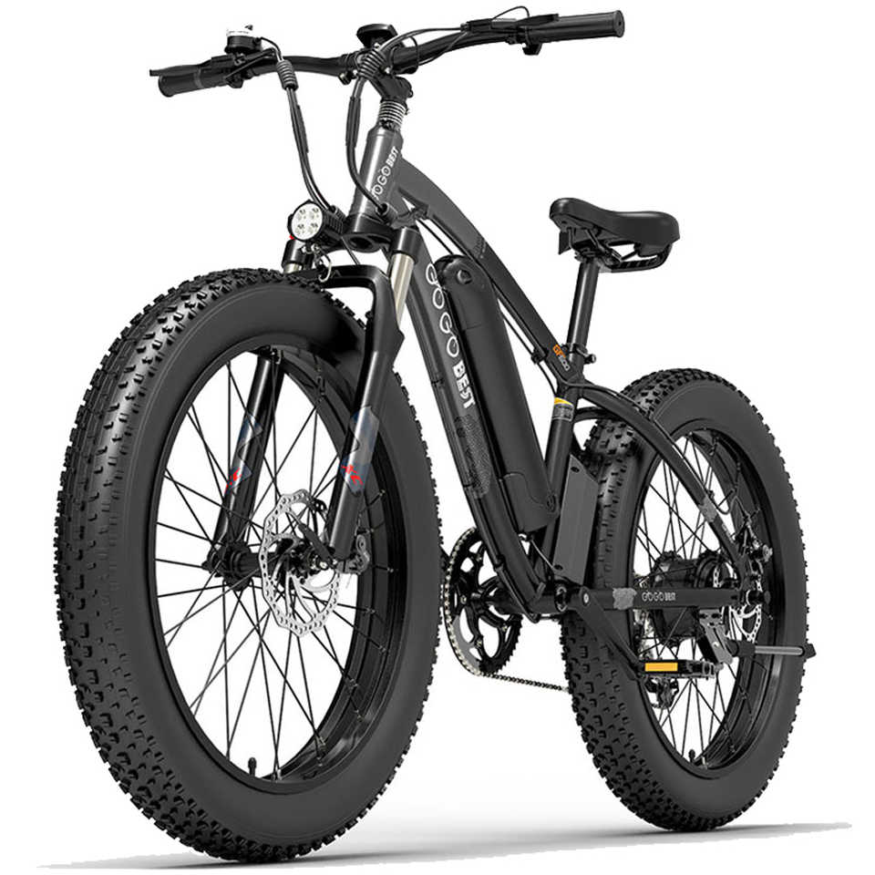 GOGOBEST GF600 Electric Mountain Bike 26*4.0 Inches Wheel 200kg Load 48V Motor Shimano 7-Speed 6061 Aluminum Alloy Frame