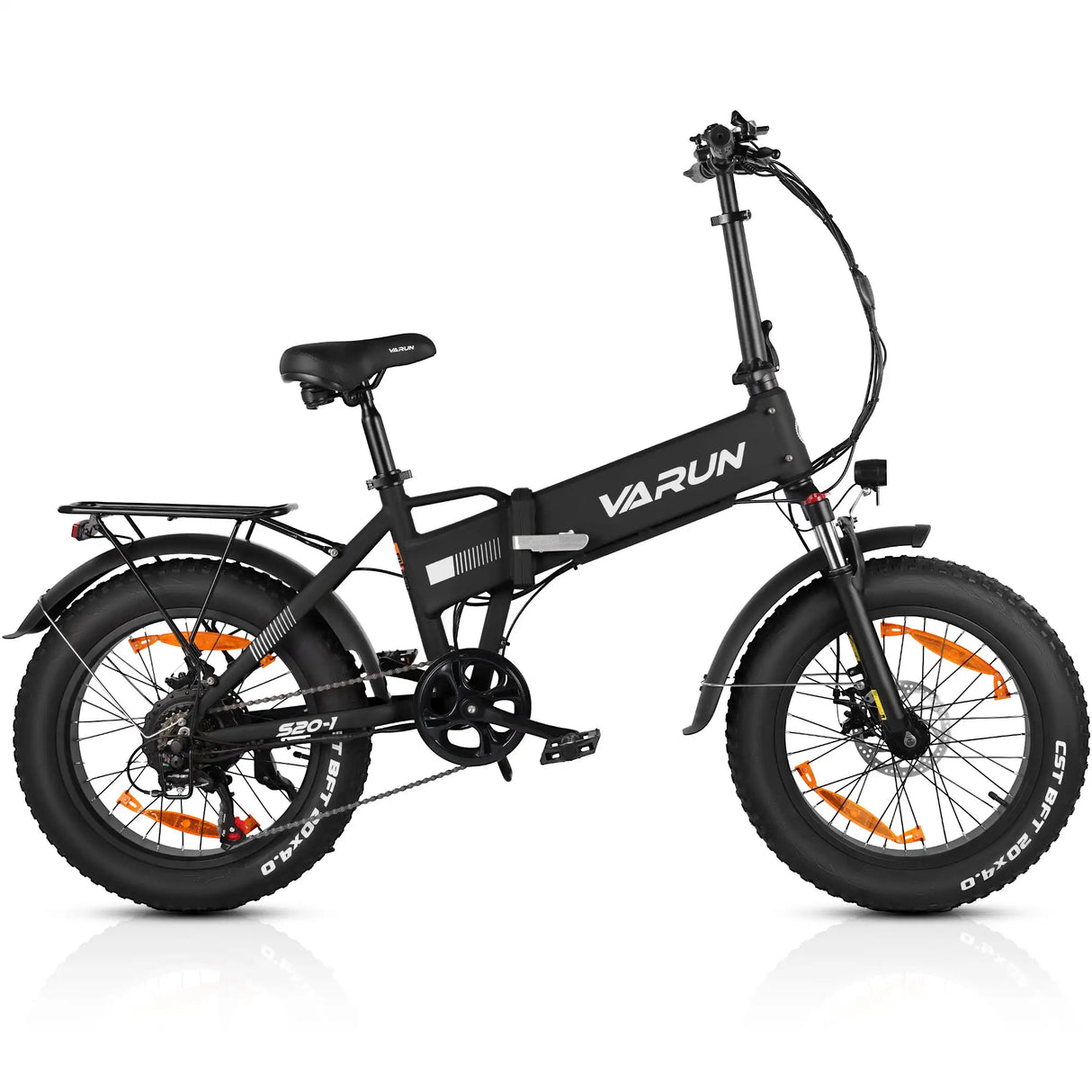 VARUN S20-1 Aluminum eBike 7-Speed 25km/h Folding Bike with Integrated Lithium Battery and Rear Hub Brushless Motor