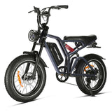 Happyrun G60 Tank 1500W Electric Bike with Integrated 250W Motor Fat Tire All Terrain 60KM Range Electric Cycle Motorcycle