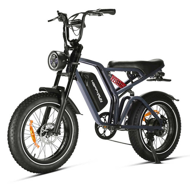 Happyrun G60 Tank 1500W Electric Bike with Integrated 250W Motor Fat Tire All Terrain 60KM Range Electric Cycle Motorcycle