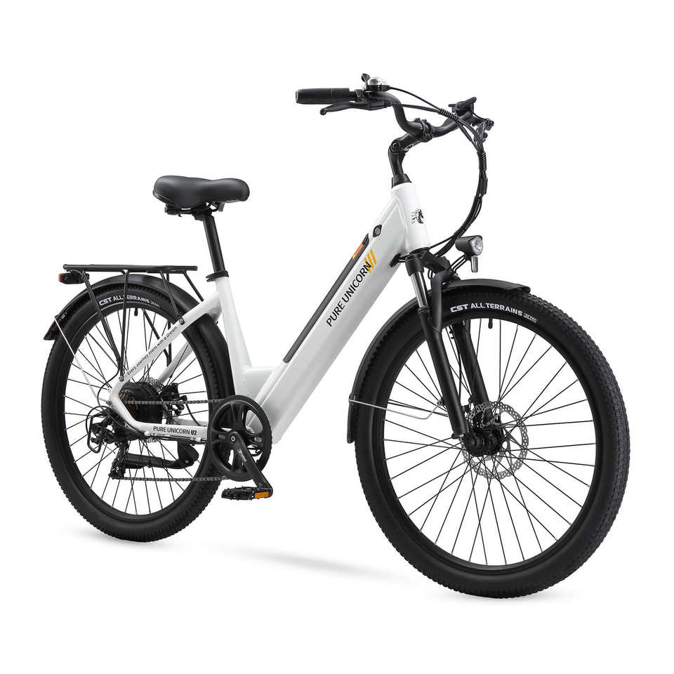 PURE UNICORN U2 750W Step-Through E-Bike 60km Range 26 Inch Wheel Size Central Motor Rear Hub Motor Integrated Battery 1000W