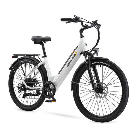 PURE UNICORN U2 750W Step-Through E-Bike 60km Range 26 Inch Wheel Size Central Motor Rear Hub Motor Integrated Battery 1000W