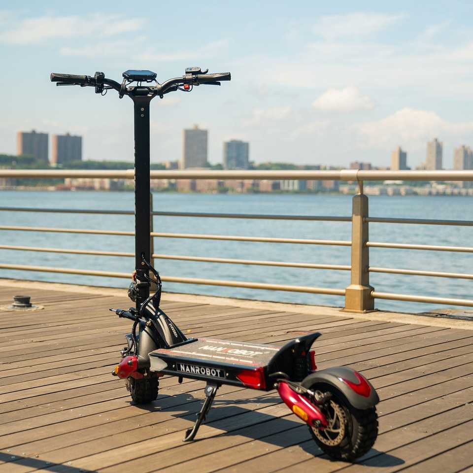 For NANROBOT LS7+ Electrical Scooter 72V 2400W Motor Power 10 Inch Tire 80km 40ah 50km/h Off-Road Two-Wheel Scooter Europe Wareh