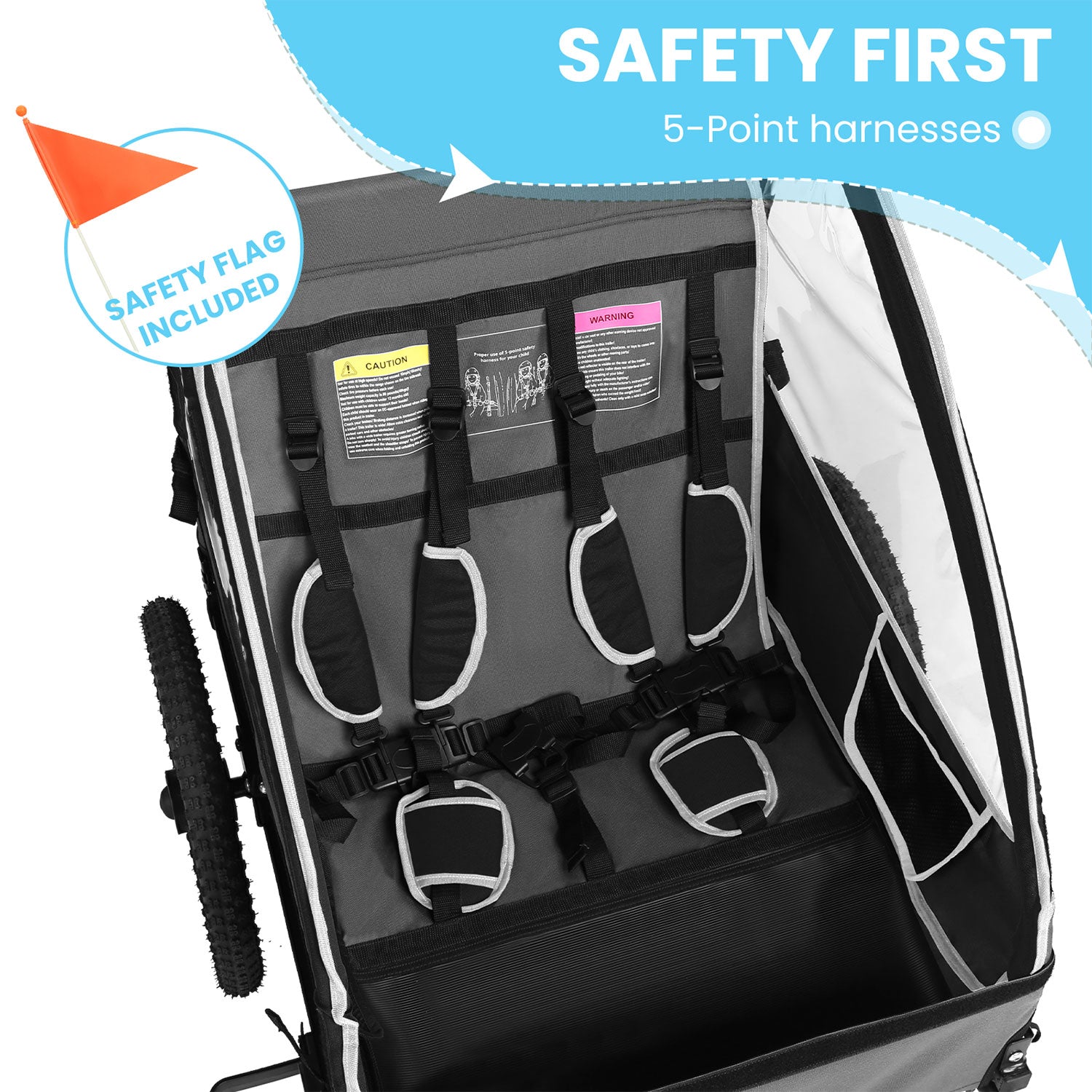 SEPNINE BT609 | Kids Bike Trailer