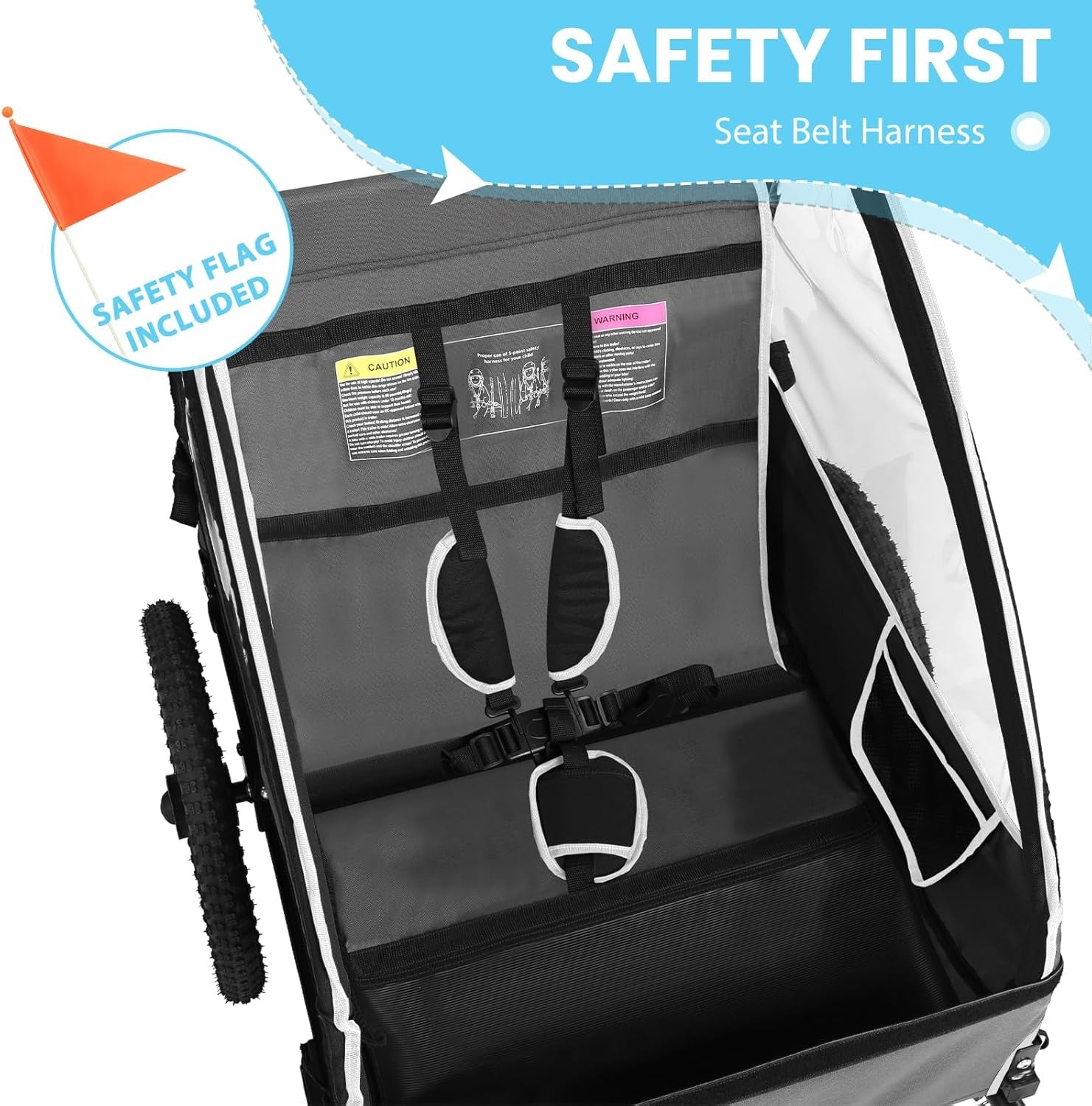 SEPNINE BT609S | Kids Bike Trailer