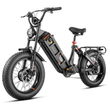 Eahora Juliet III 2000W Dual Motor 52V 60ah Battery 7-Speed Dual Brake Full Suspension 20*4.0 Fat Tire Electric Mountain Bike