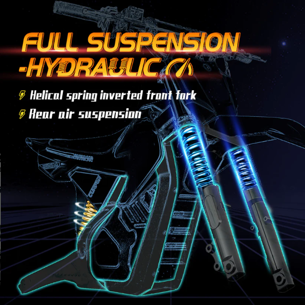 Cunfon M200 Electric Dirt Bike China Factory 48V 23.5AH 3000W Torque 220N.m MaxSpeed 55km/h Range70Km dual brake