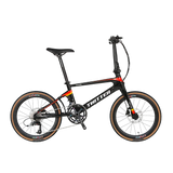 Twitter F451 Folding Bike Carbon Fiber 22 Speed Hybrid Disc Brake Foldable Bicycle