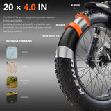 CEAYA A20PRO Electric Bike 48v 20Ah Lithium Battery Grey Option with Hydraulic Disc Brakes Aluminum Alloy Frame
