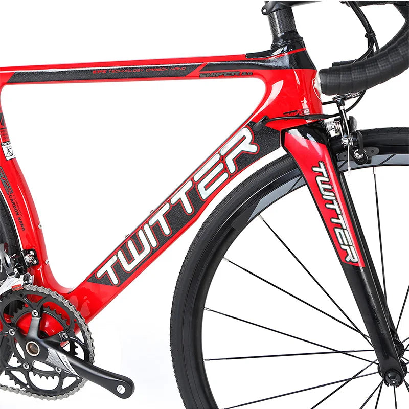 Twitter Bike Factory OEM Racing Frame Road Bike Carbon Fiber 700c 16 Speed 22 Speed for Road Racing