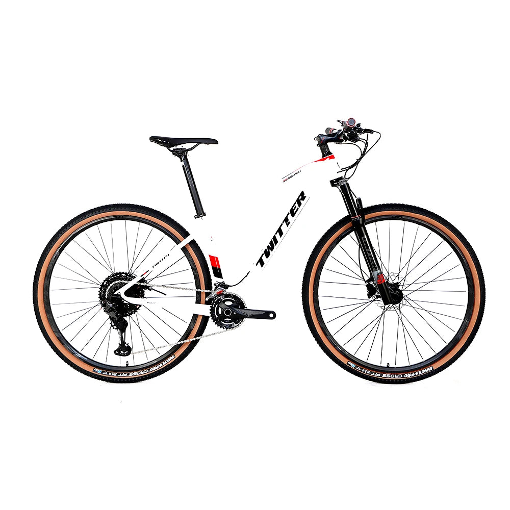 Twitter Carbon MTB 29inch Mountain Bike  XT 2*12speed Carbon Fiber Mountain Bike for Man T800 Bicycles Mountain Bike
