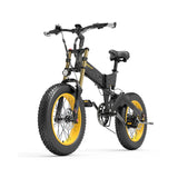 LANKELEISI X3000Plus-UP 20 Inch 4.0 Electric Bike with 48V 4.0 Power-up Snow E-Bike Featuring a Fat Tire Lithium Battery Supply