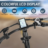 USA Stock 48V 13AH 500W 20 Inch Fat Tire Folding Kid Dirt Electric Bike Multi Mode LCD Display Moped Mountain City Ebike