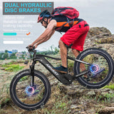 EU & USA Warehouse Stock Electric MTB 750W/1000W with Throttle 48V 15AH Long Range Fat Bike for Adults