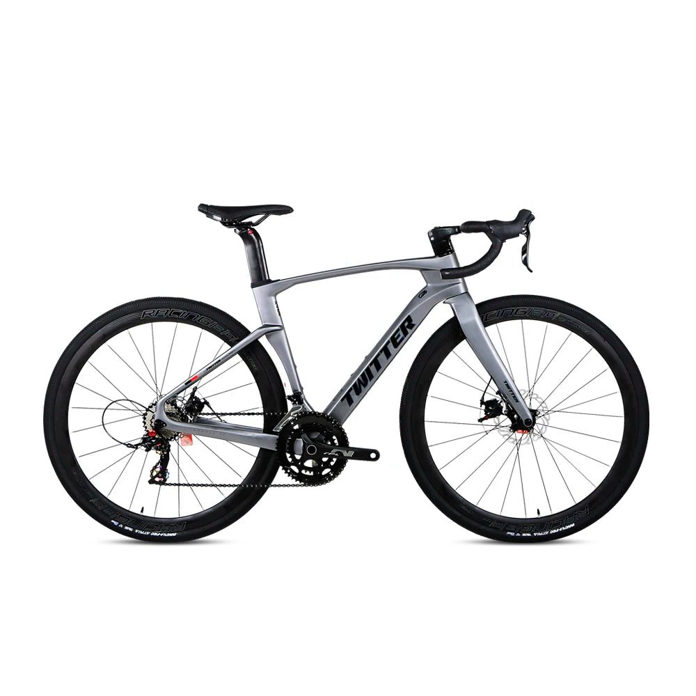 Twitter Gravel Bike GRAVEL V3 RIVAL 22S Alloy Wheel AL7005 aero Bike Race Full Inner Cables Carbon Handlebars Road Bike