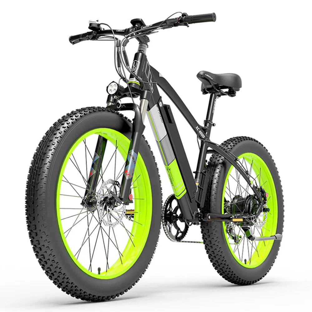 LANKELEISI XC4000 Elektrofahrrad 48 V 1000 W Motor 17,5 Ah Batterie 26 * 4,0 Dicke Reifen