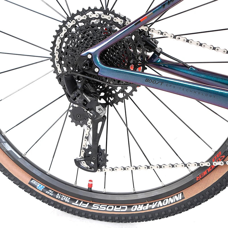 China Factory High End Mountain Bike Carbon Fiber Twitter Warrior Pro Gx 12 Speed Bike Mountainbike
