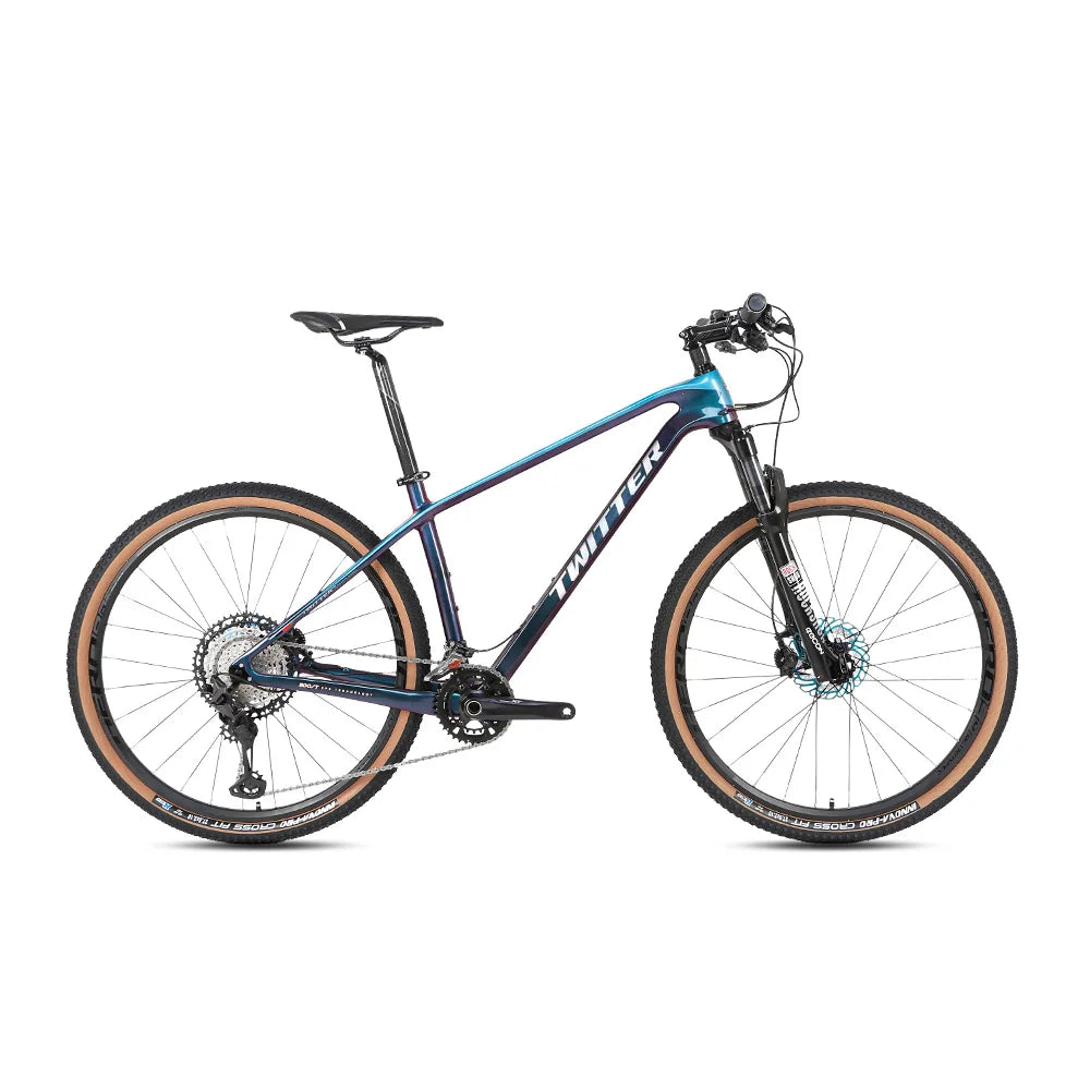 TWITTER Factory Direct Mtb XT M8100 Group Sets 2*12 Speed air Suspension Bicicletas Mountain Bike 29 Carbon Fiber Mountain Bike