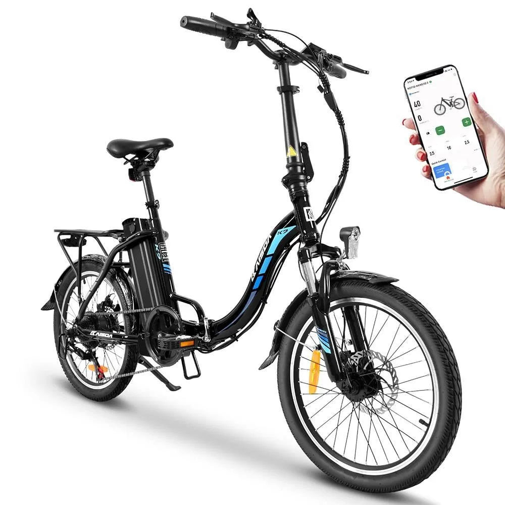 KAISDA K7 20*1,95 Zoll Reifen faltbares Elektro-Moped-Fahrrad Mountainbike 350 W Motor SHIMANO 7-Gang-APP-Steuerung