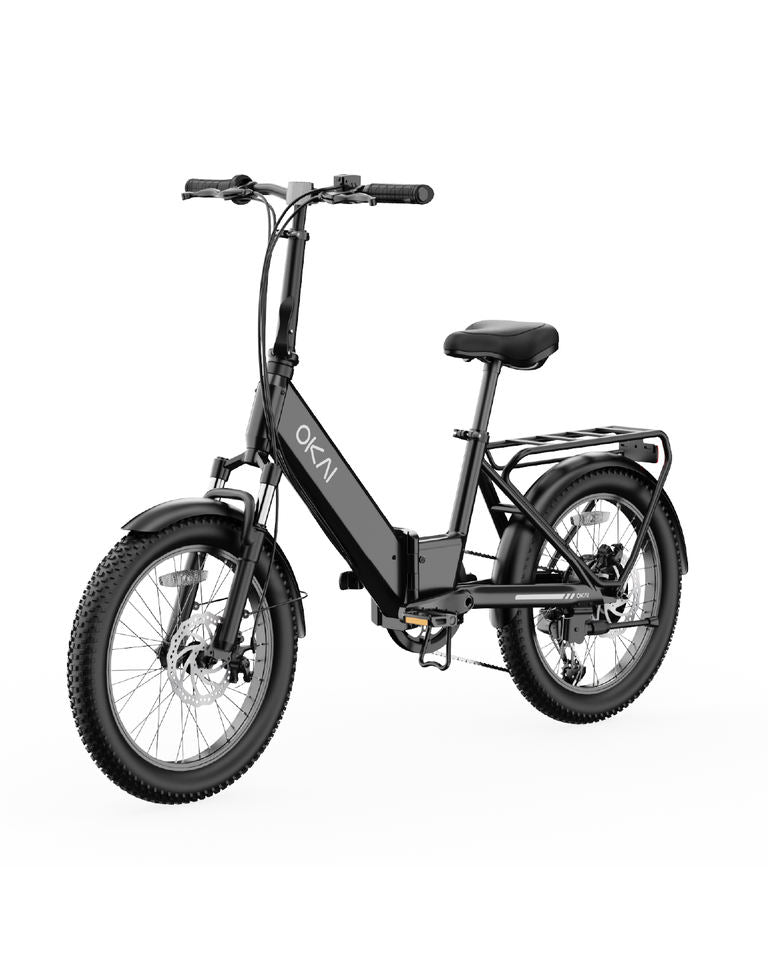 OKAI EBF10 Electric Folding Bike 250W 48V 10.4AH Tire Mini Style 36V MaxSpeed 25KM/h Range 95KM MaxLoading 120KG Dual Brake
