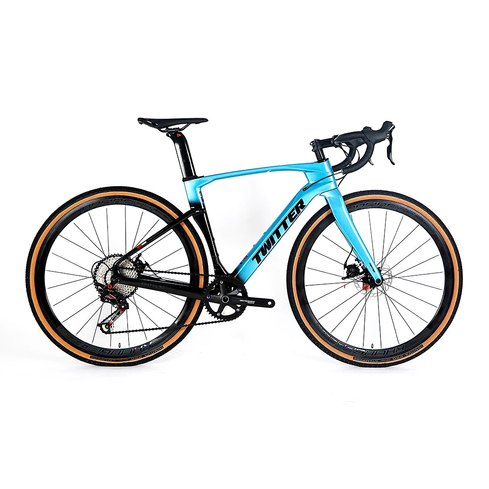 Twitter Bicicleta Gravel Bike V2 Carbon Road Bike SENSAH 12speed 700*40Cfat Road Bike Cycle for Man Bicycle Frame Roadbike