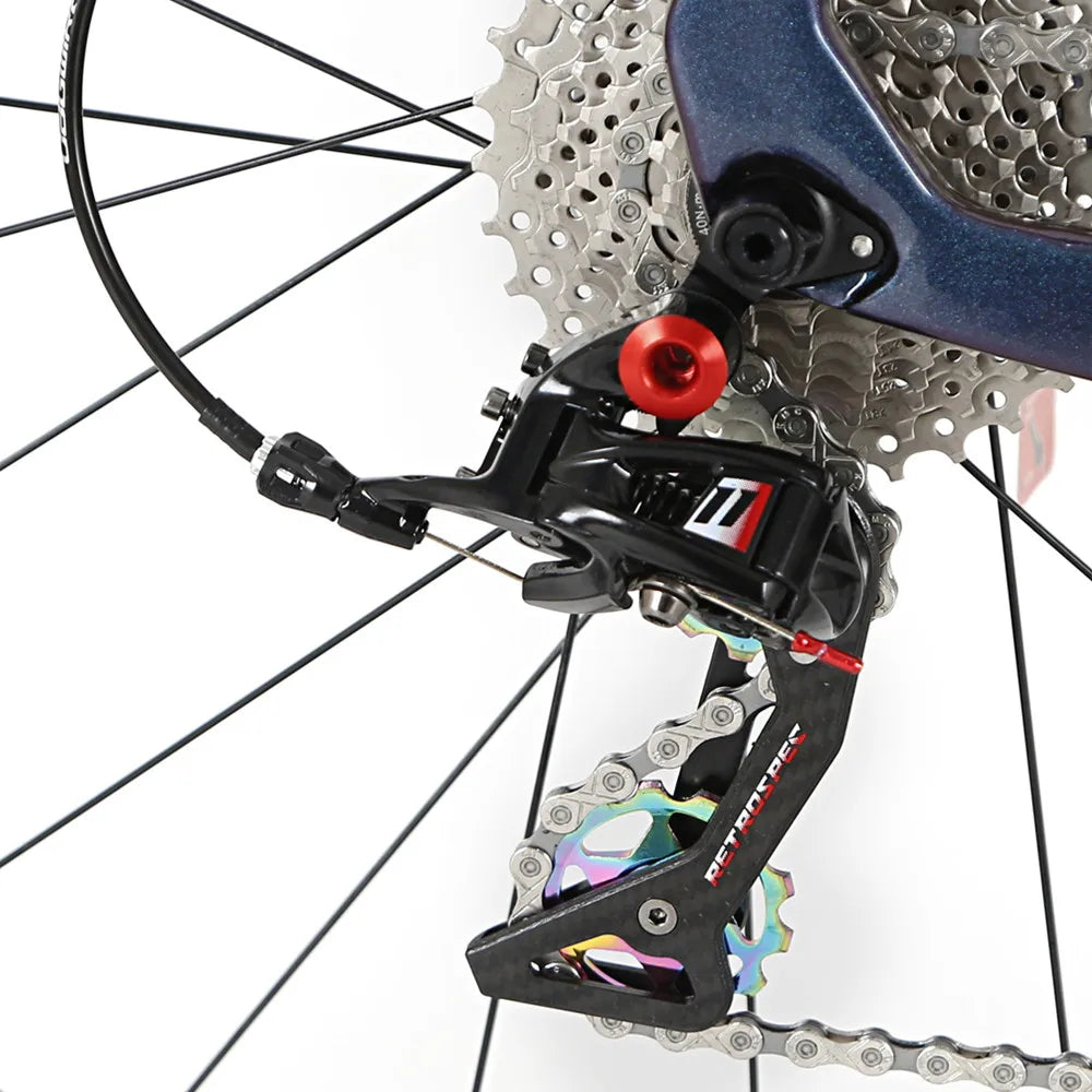 Hidden Cable 43.5CM - 56CM Cheap Carbon Fibre Road Bike Bicycle with Hydraulic Disc Brake