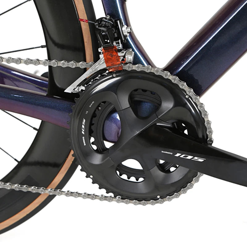 CYCLONEpro Disc Brake Professional Road Bike Full 105 Groupset 22speed Carbon Fiber Road Bike 700C Racing Carbon Road Bike
