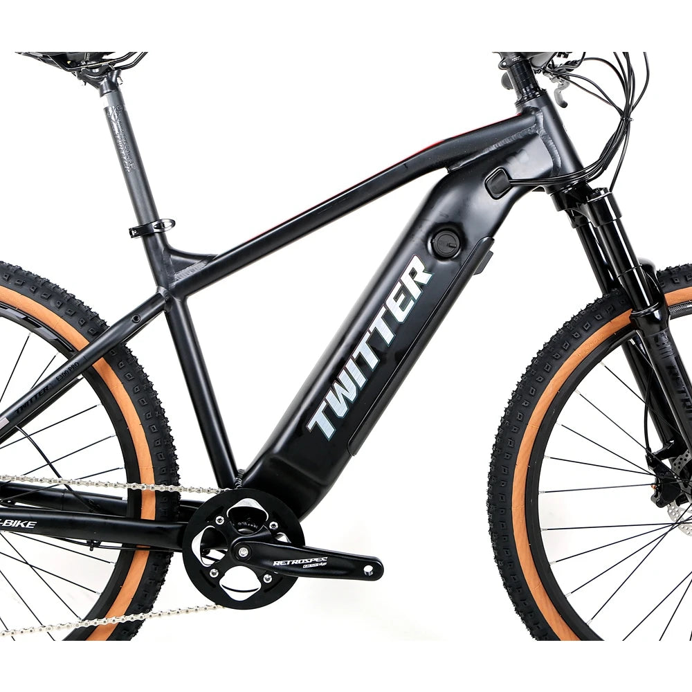 2022 New Arrival TWITTER E Bike 350W 10AH/13AH 500W 10AH Hidden Battery Electric Mountain Bike