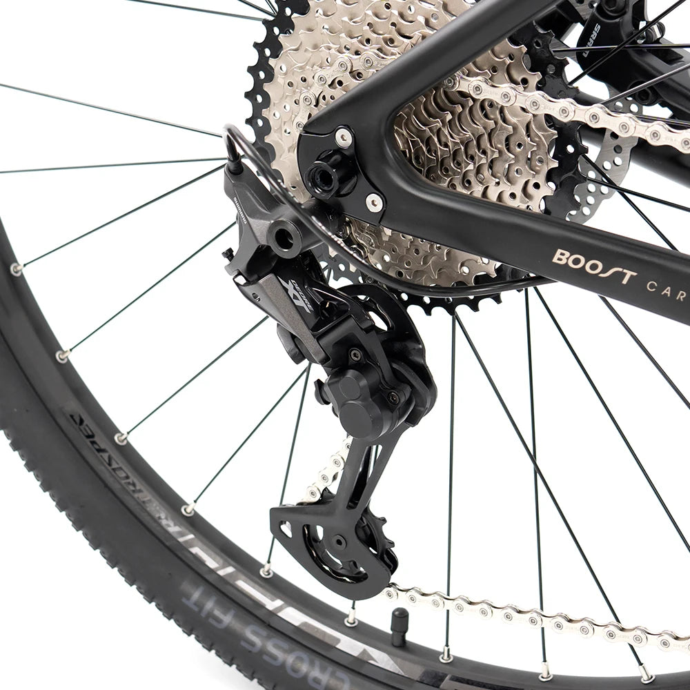 WARRIORpro Boost WheelTop OX-12S 29er Inch Carbon Fiber Bicycle Mountain Bike MTB Frame 12 Speed Bike with Front Suspension Fork