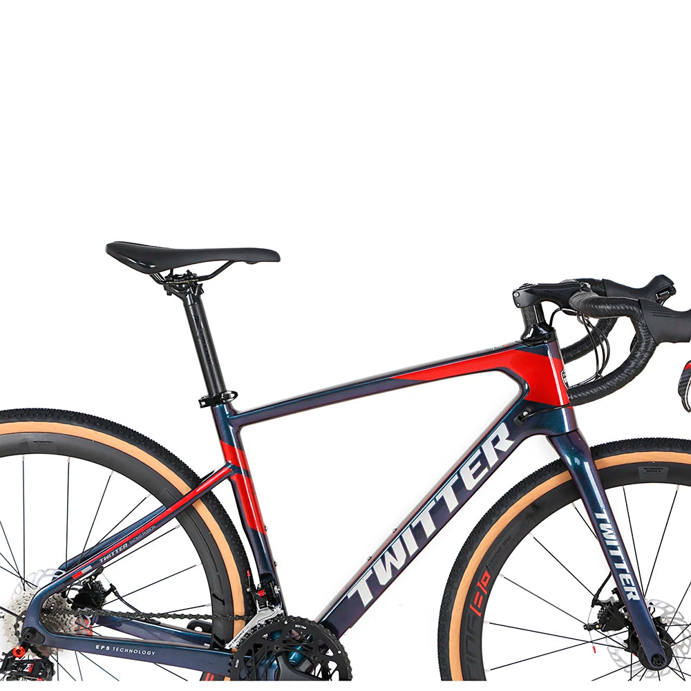 China Factory Witter Gravel Bike Carbon Road Bike 700*40C Tire Fatbike Bicycle 22speed Disc Brake Road Bike Carbon 2021 Hot Sale