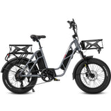 Hot Sale Good Quality 48V 750W 50km/h Fast Speed 20 Inch Fat Tire Long Range Food Delivery Electric Cargo Bike