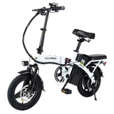 HONEY WHALE S6-S 14-Zoll-Elektrofahrrad 250W Motor 48V 10,4 Ah Batterie 25 km/h Vordere und mittlere Federung Dämpfung Doppels c