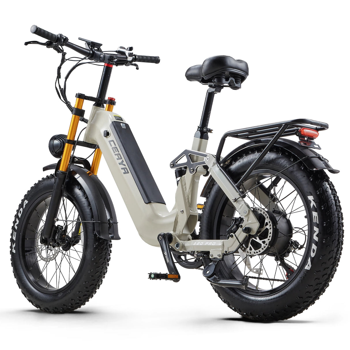 CEAYA A20PRO Electric Bike 48v 20Ah Lithium Battery Grey Option with Hydraulic Disc Brakes Aluminum Alloy Frame